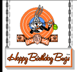 Bugs Bunny Birthday Blowout, The (USA) Title Screen